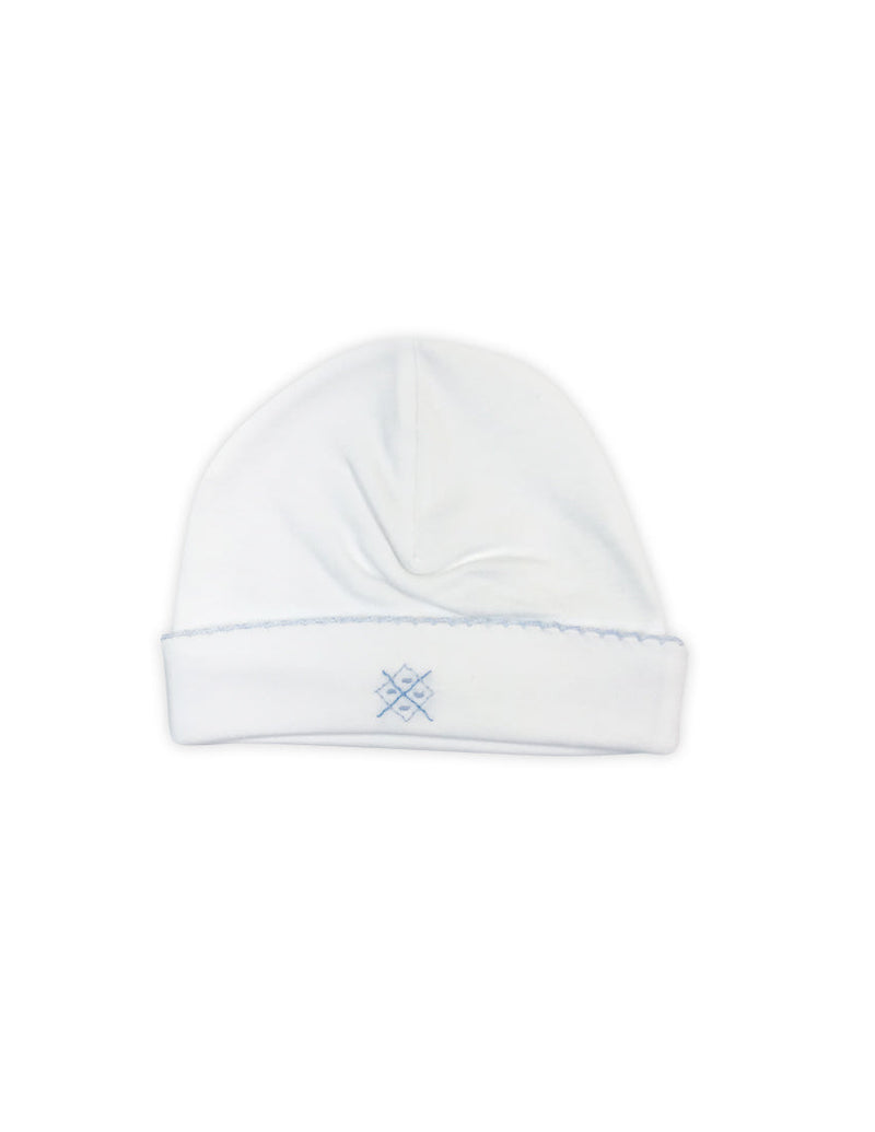 Baby Boy's White Argyle Hat - Little Threads Inc. Children's Clothing