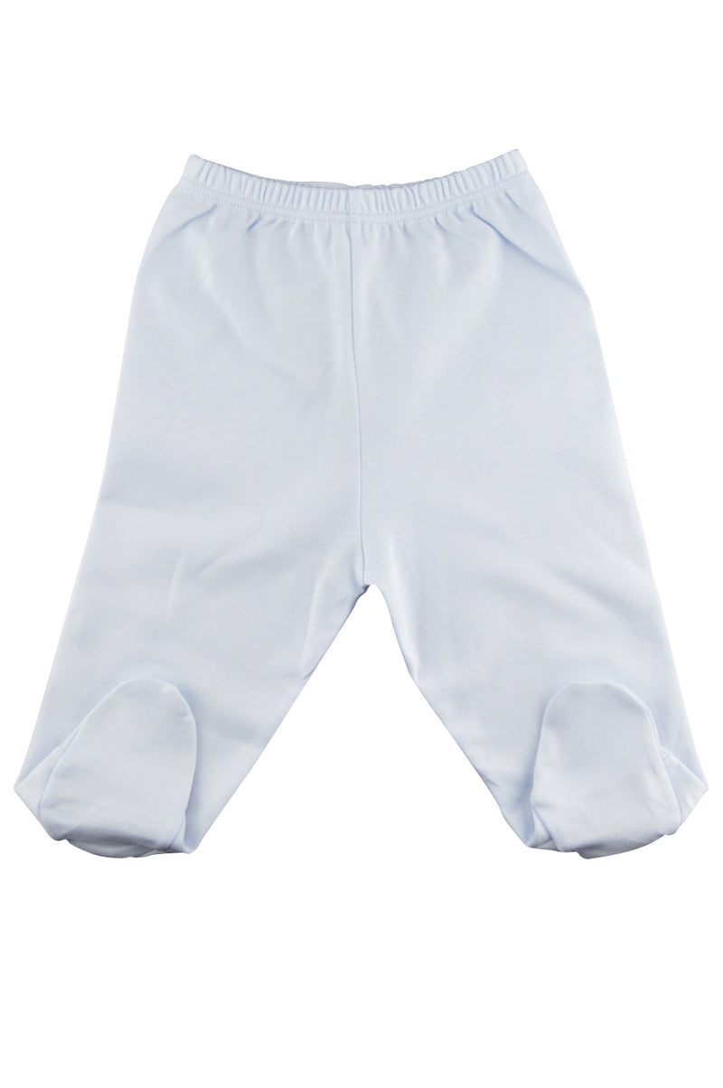 Baby Boy's Blue Footie Pants - Little Threads Inc. Children's Clothing