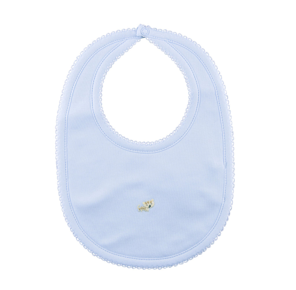 Zoo Blue Bib - Little Threads Inc. Children's Clothing