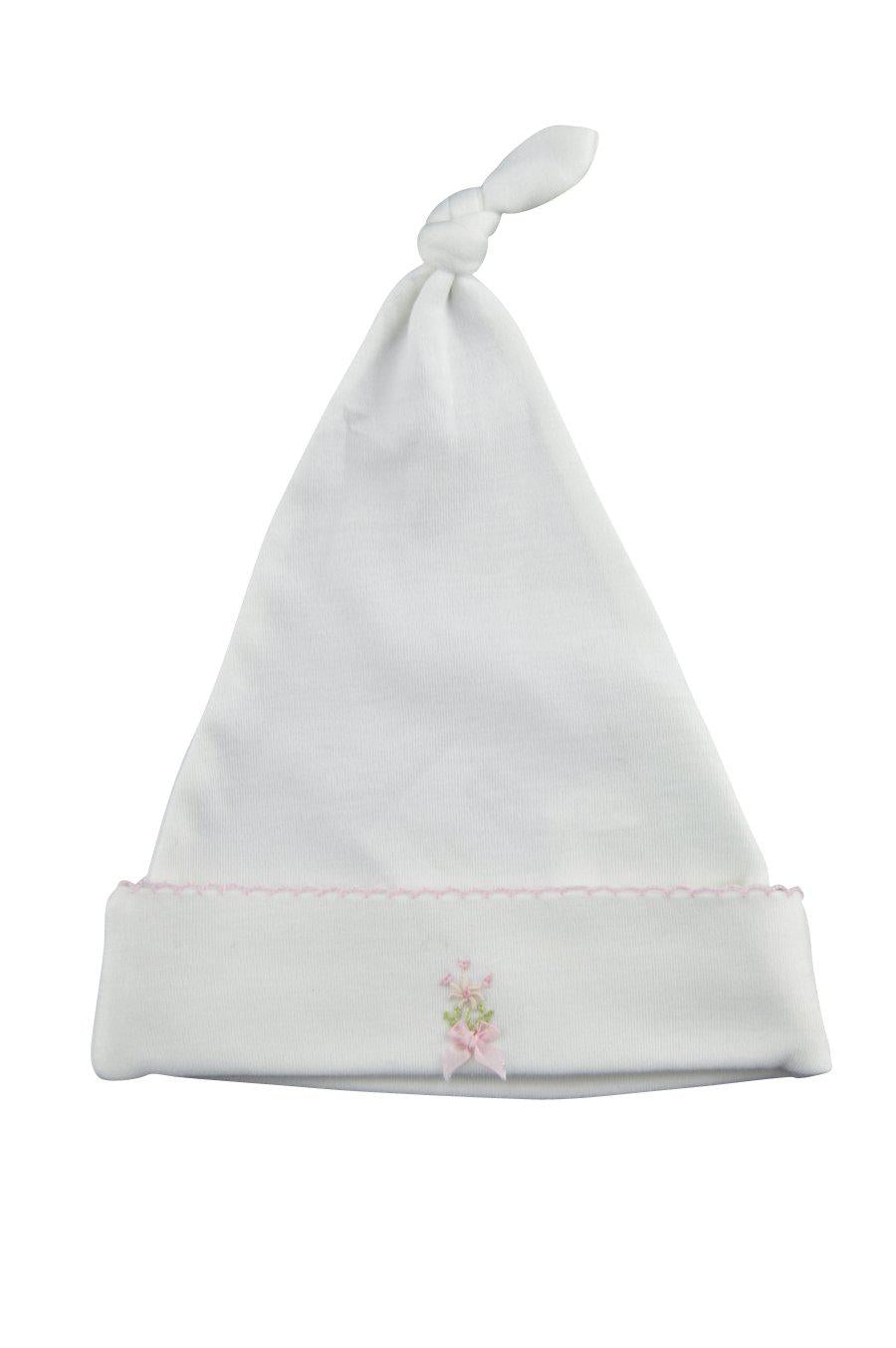 Bows with Flowers Girls Hat - Little Threads Inc. Children's Clothing