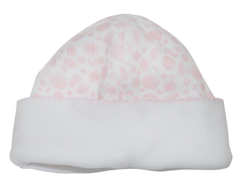 Pink Print Velour Hat - Little Threads Inc. Children's Clothing