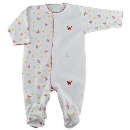 Crab Print Boy's Footie - Little Threads Inc. Children's Clothing