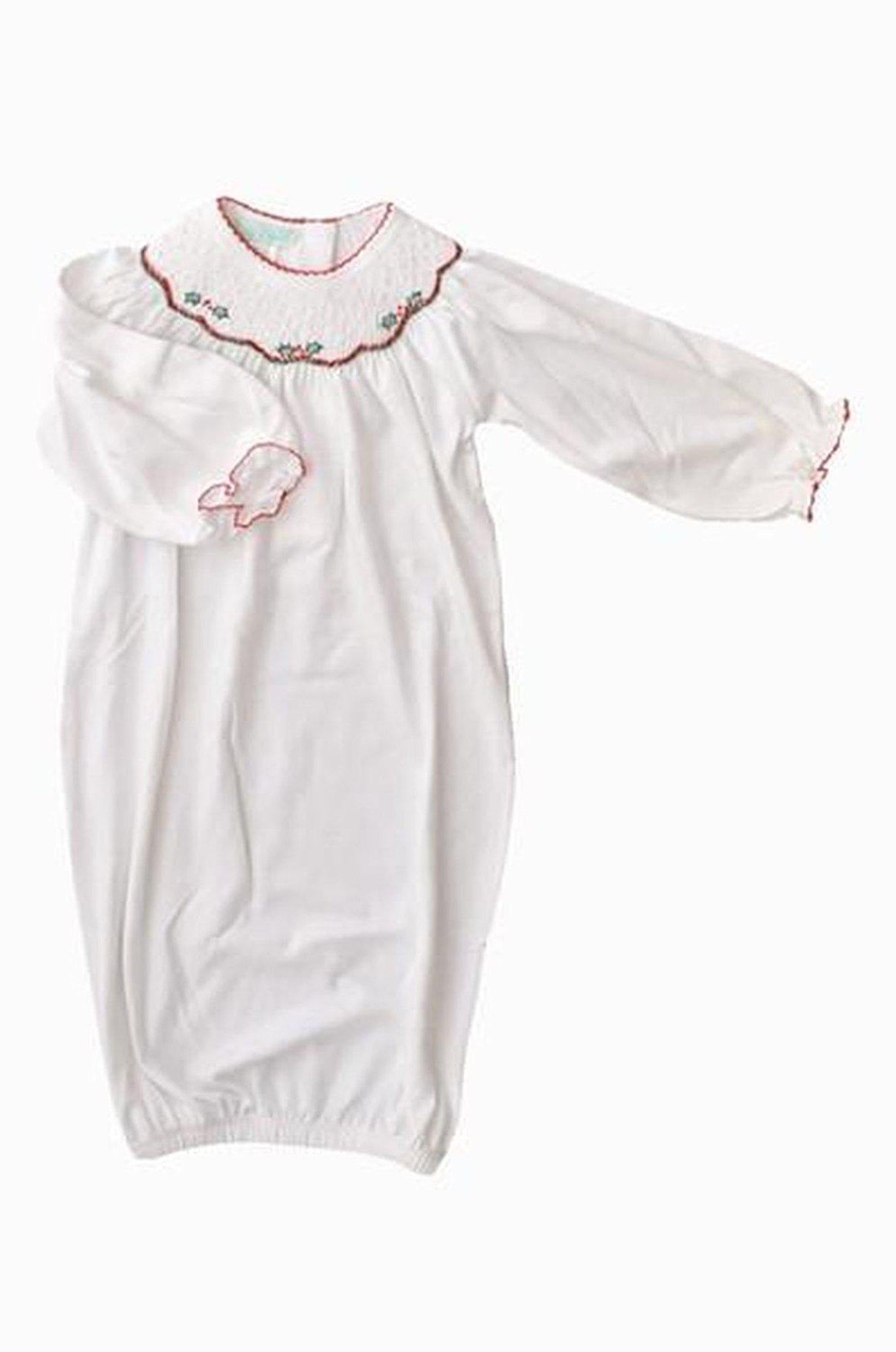 Hollies Smocked Girl's Daygown - Little Threads Inc. Children's Clothing