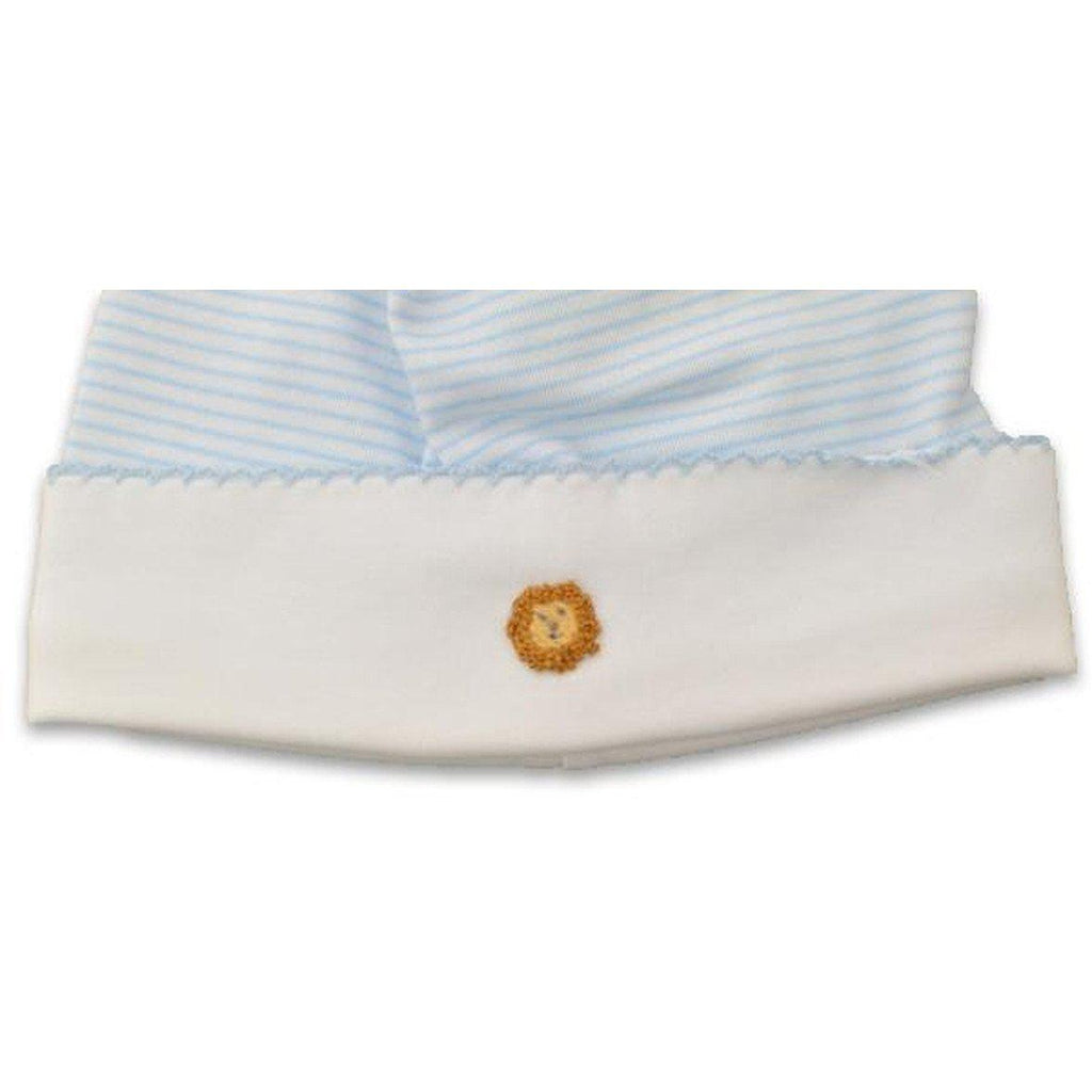 Animal Train Blue Striped baby boy hat - Little Threads Inc. Children's Clothing