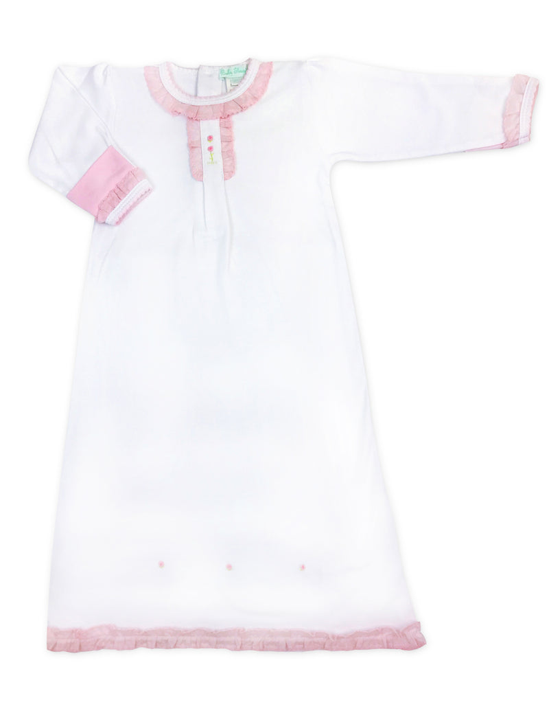 Baby Girl's White Rose Vines Daygown - Little Threads Inc. Children's Clothing