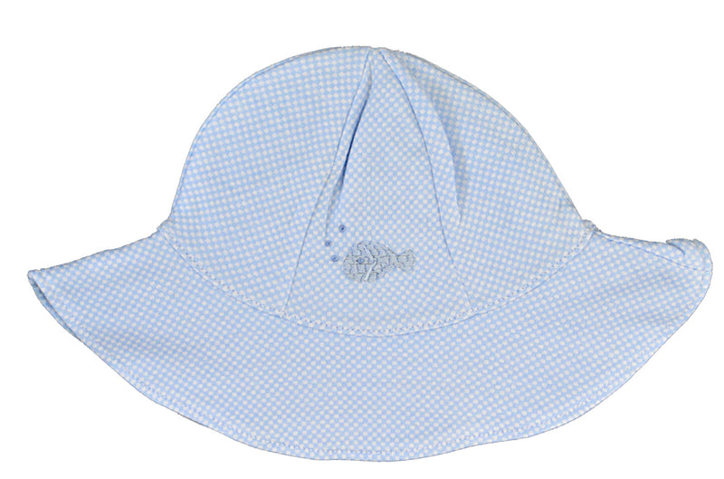 Baby Boy's Blue Fish Sun Hat - Little Threads Inc. Children's Clothing