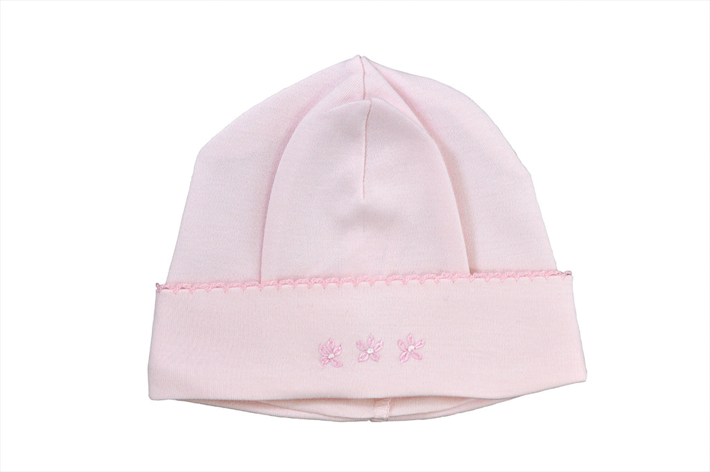 Baby Girl's Three Pink Flower Hat - Little Threads Inc. Children's Clothing