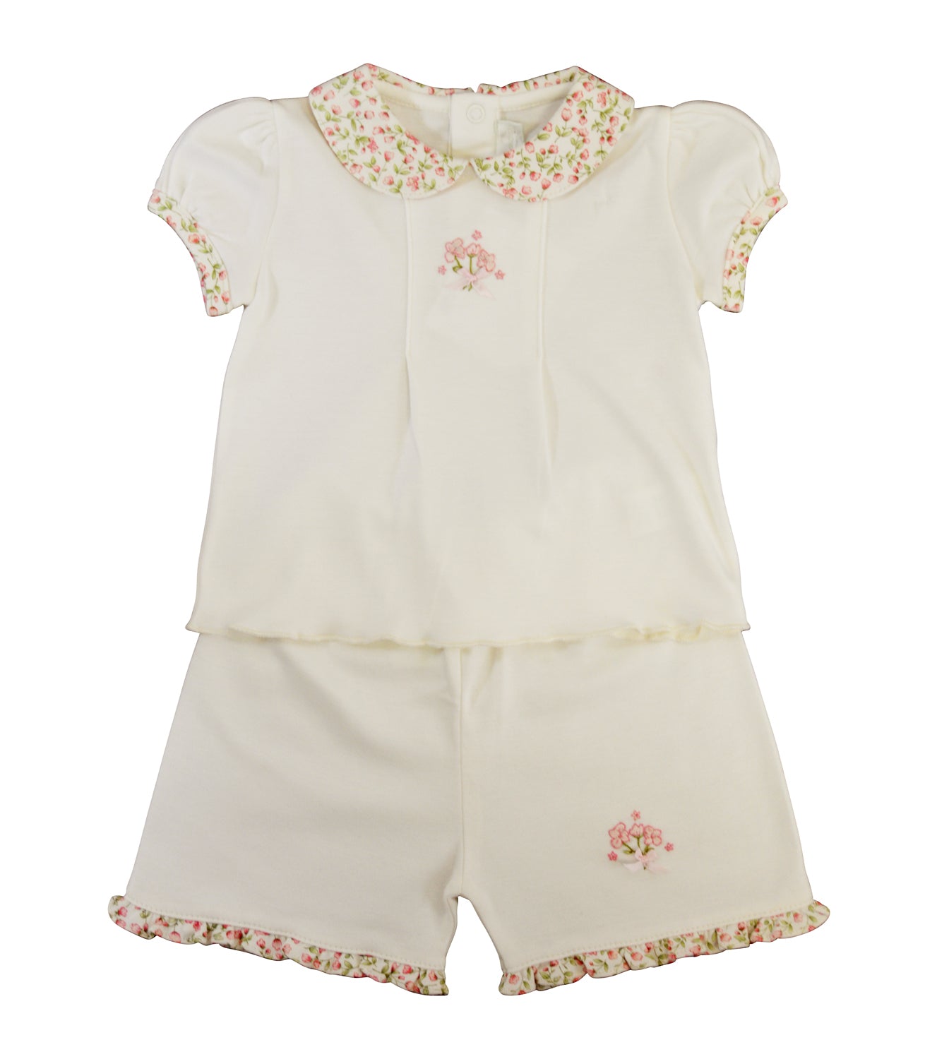 Rosebuds print baby girl's dress - Little Threads Inc. Children's Clothing