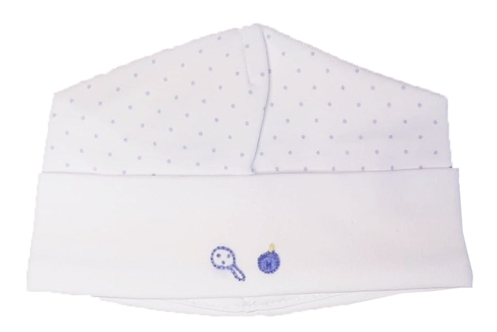 Baby Boy's Blue Dot Print Hat - Little Threads Inc. Children's Clothing