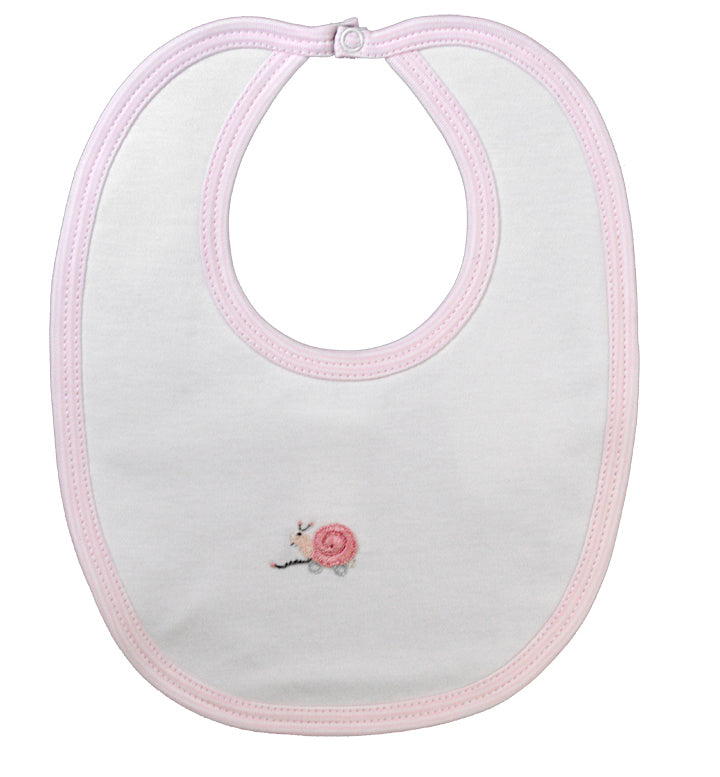 Pull toy baby girl's bib - Little Threads Inc. Children's Clothing