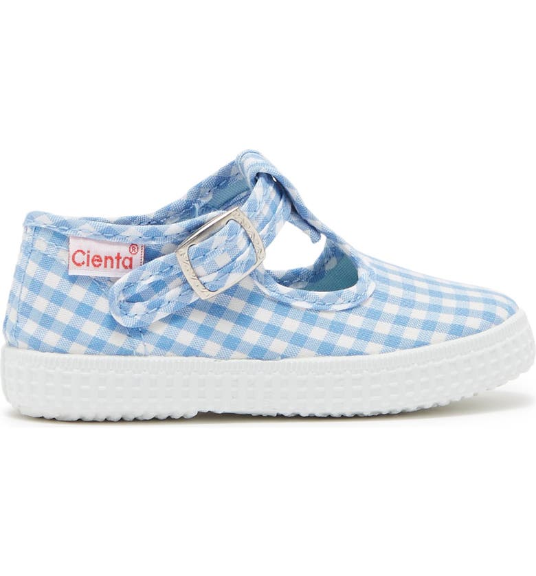 Cienta blue Gingham canvas kids shoes - Little Threads Inc. Children's Clothing