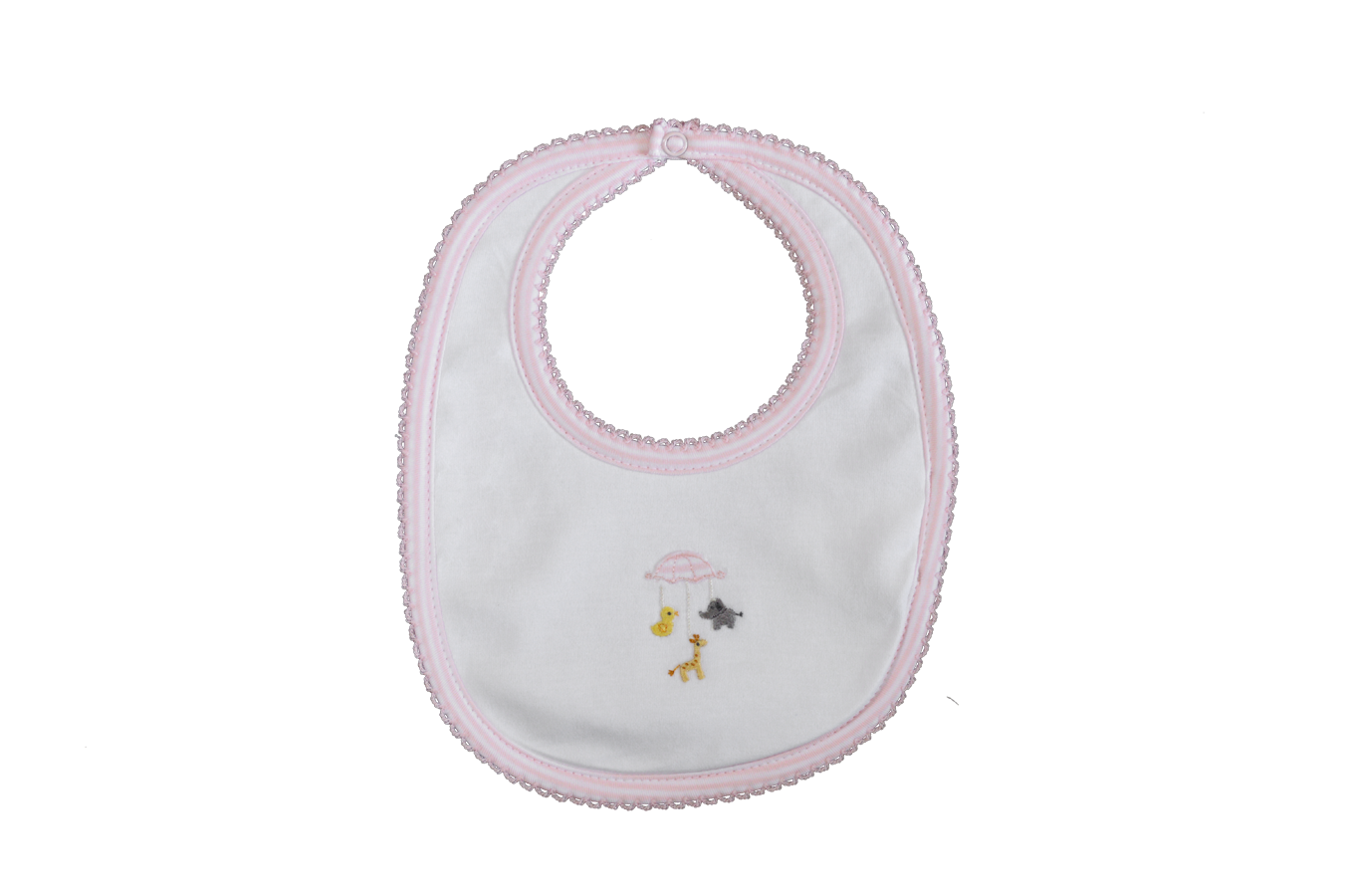 Animal Mobile Girls Bib - Little Threads Inc. Children's Clothing