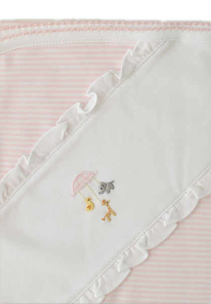 Baby Threads Animal Mobile pima cotton baby blanket. - Little Threads Inc. Children's Clothing