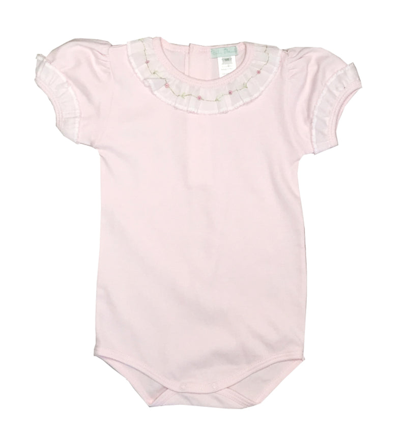Baby Girl's Pink Rose Vine Onesie - Little Threads Inc. Children's Clothing