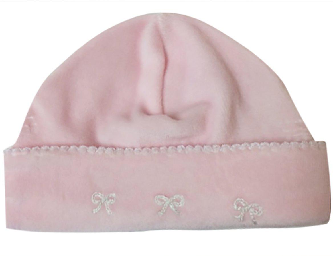 Flowers and Bows Velour Hat - Little Threads Inc. Children's Clothing