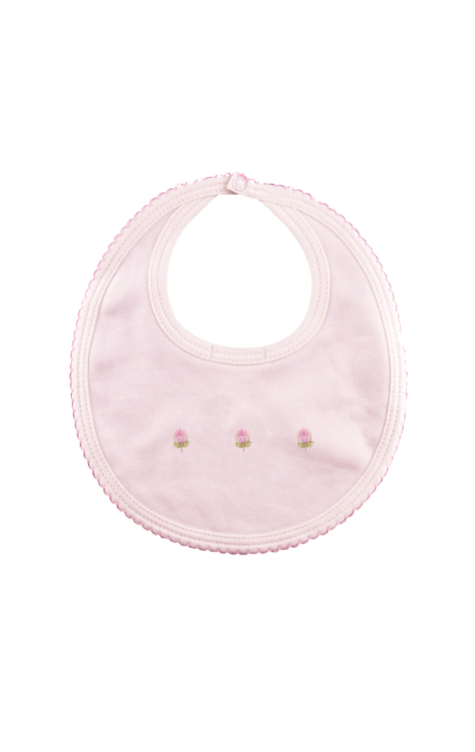 Baby Girl's Pink Flower Bib - Little Threads Inc. Children's Clothing