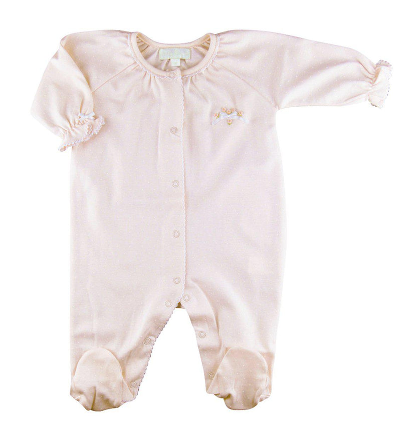 Baby Threads Girl's Flowers & Bows Footie - Little Threads Inc. Children's Clothing