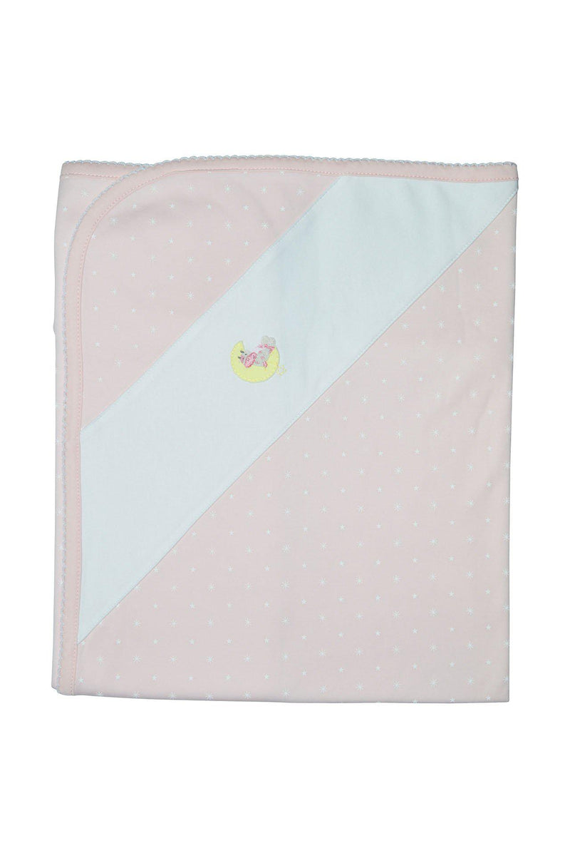 Cow on the Moon Girls Blanket - Little Threads Inc. Children's Clothing