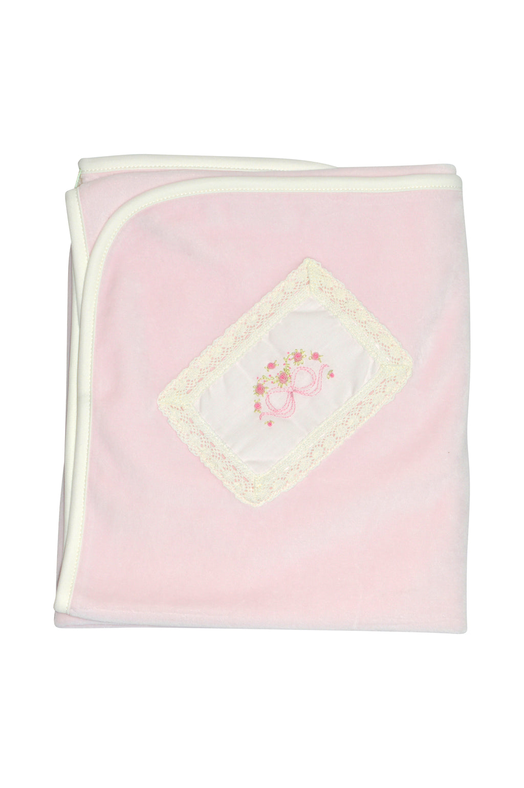 Bow Velour Baby Girl's Blanket - Little Threads Inc. Children's Clothing