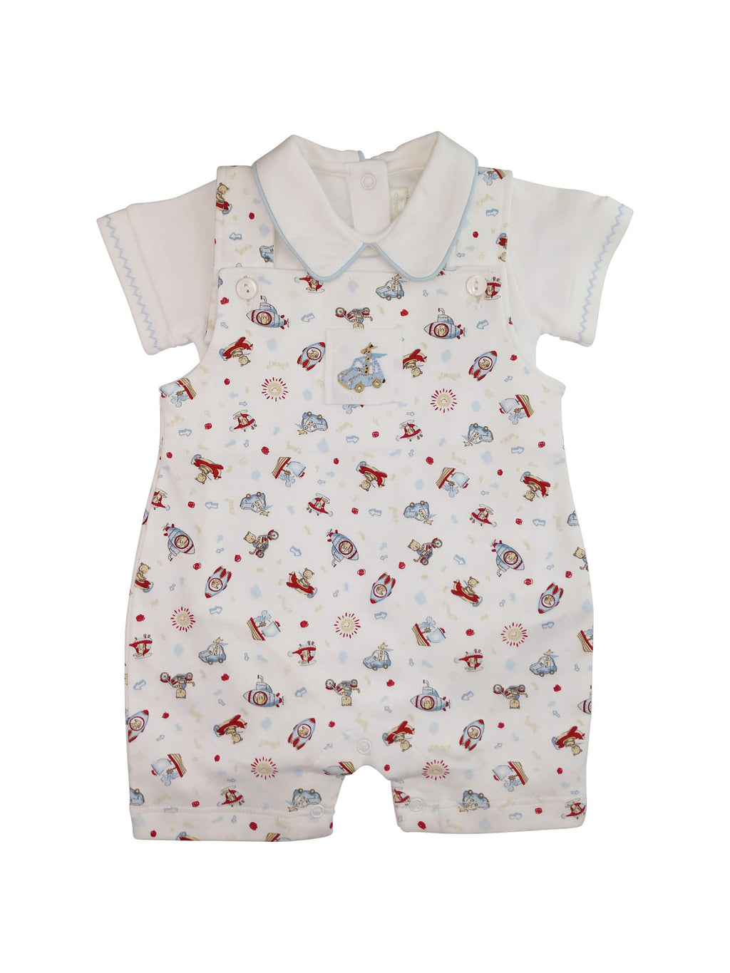 Animals on the Go Baby Boy overall set - Little Threads Inc. Children's Clothing