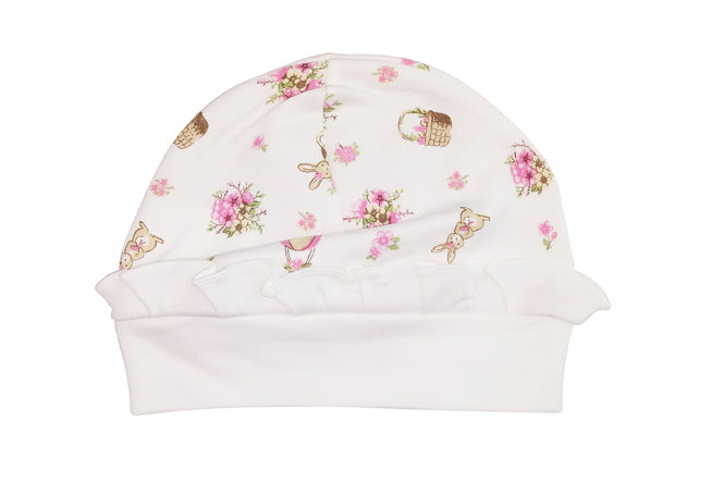 Easter Bunnies Print Baby Girls Hat - Little Threads Inc. Children's Clothing