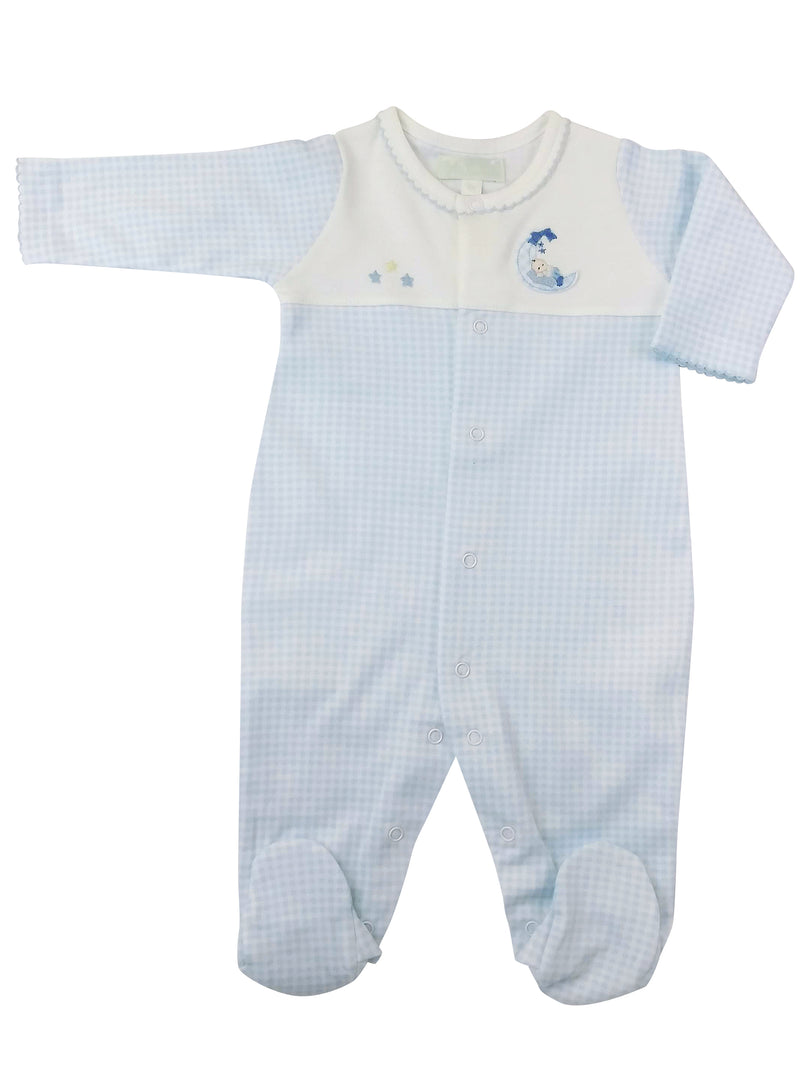 Boy on the Moon Footie - Little Threads Inc. Children's Clothing