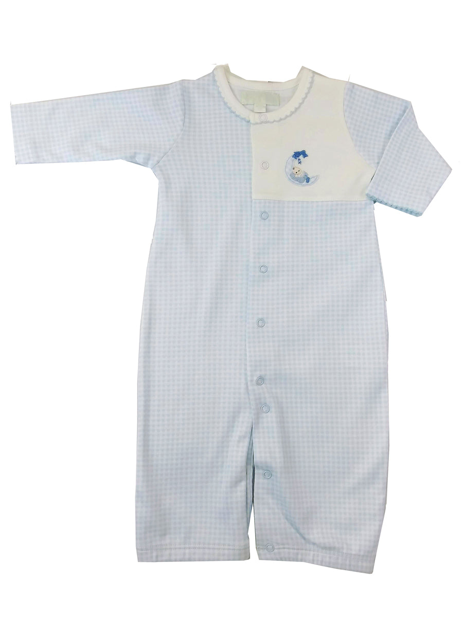 Baby Boy Blue Converter Boy On The Moon - Little Threads Inc. Children's Clothing
