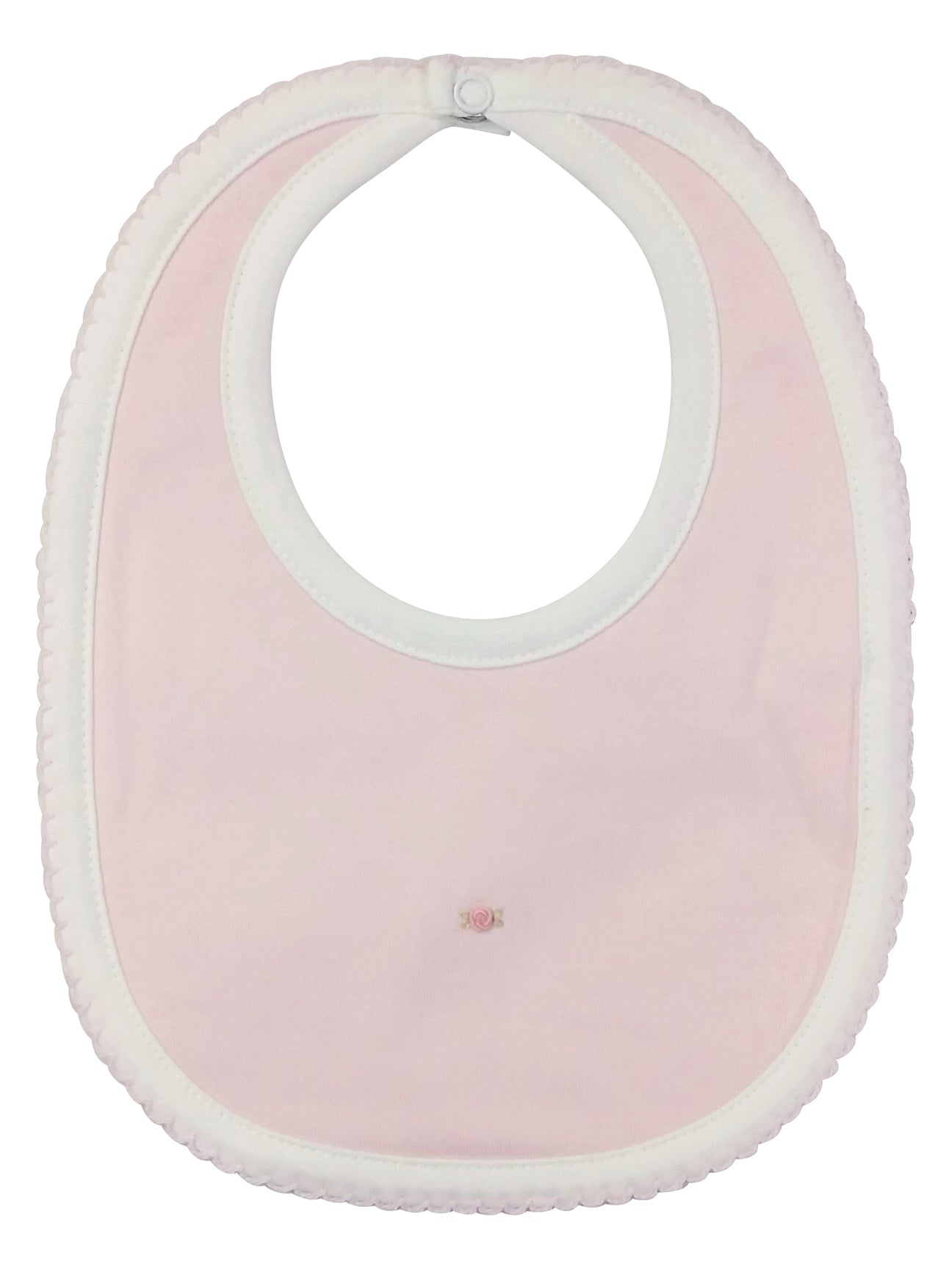 Baby Girl's Pink Rosebuds Bib - Little Threads Inc. Children's Clothing