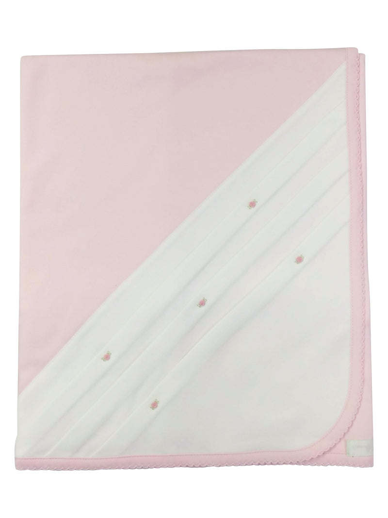 Baby Girl's Pink Rosebuds Blanket - Little Threads Inc. Children's Clothing