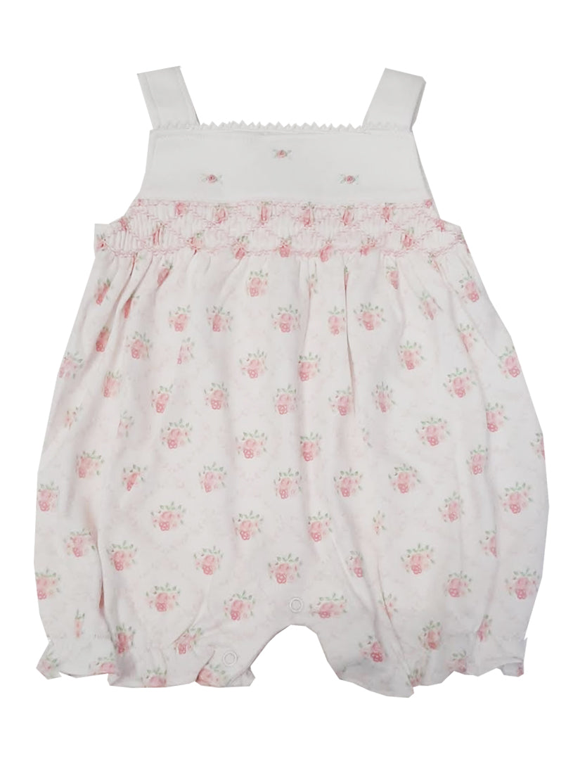 Baby Girl's Floral Smocked Romper - Little Threads Inc. Children's Clothing