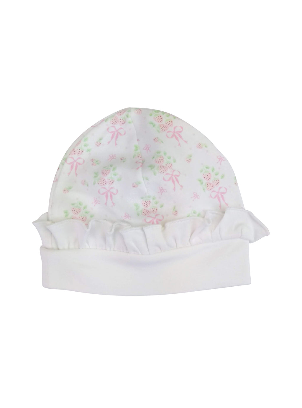 Strawberry Pima cotton hat - Little Threads Inc. Children's Clothing