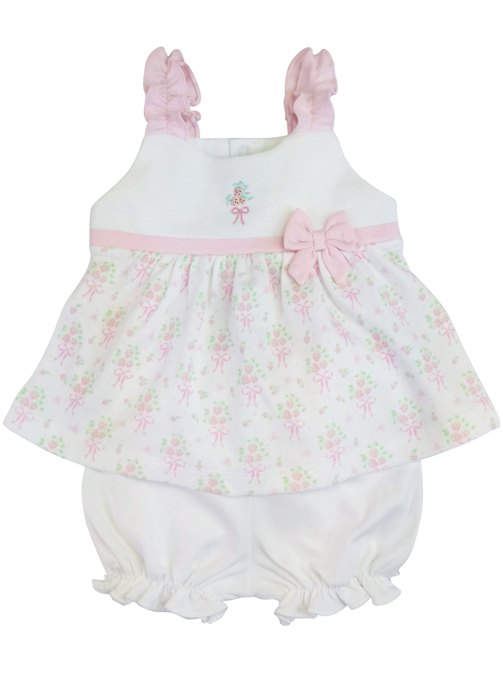 Baby Girl Strawberry Print Dress - Little Threads Inc. Children's Clothing