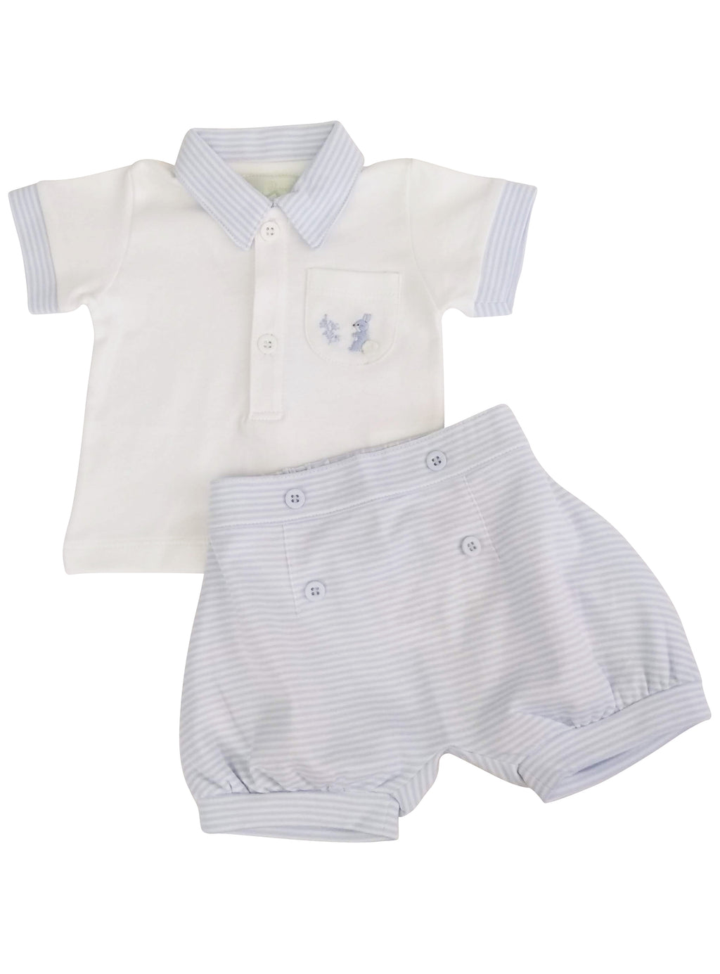 Baby Boy's Striped Bunny Shirt and Shorts Set - Little Threads Inc. Children's Clothing