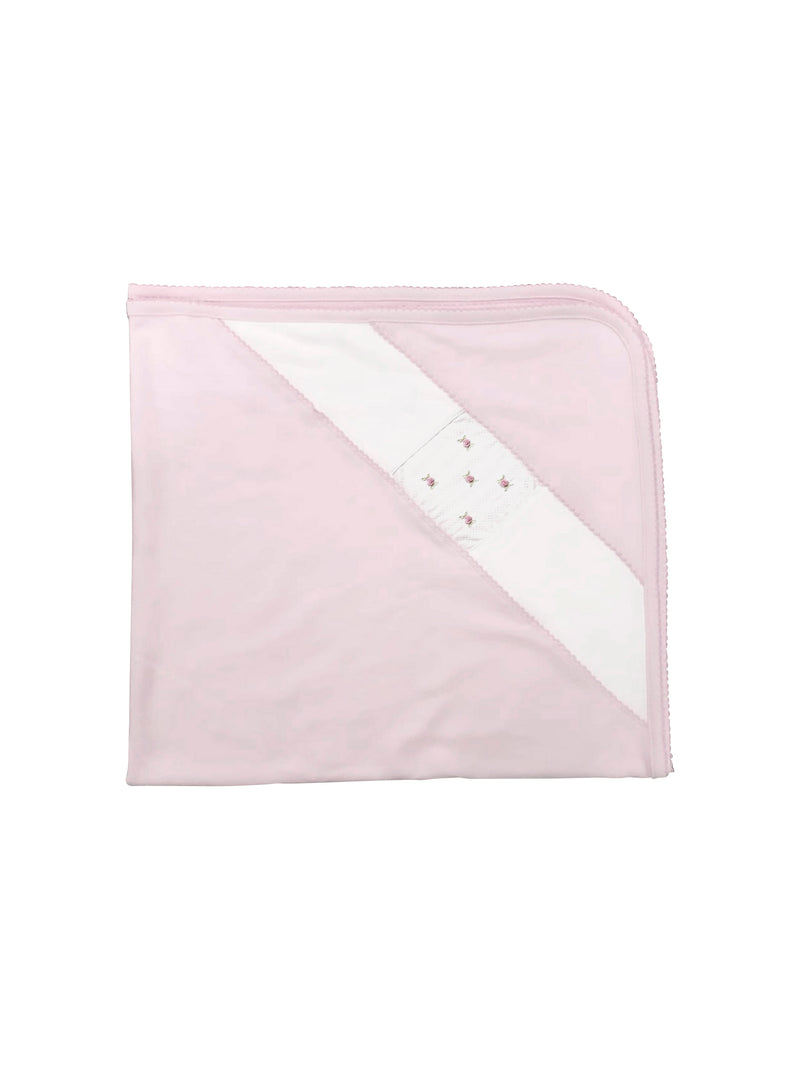 Baby Girl's Pink Rosebud Blanket - Little Threads Inc. Children's Clothing