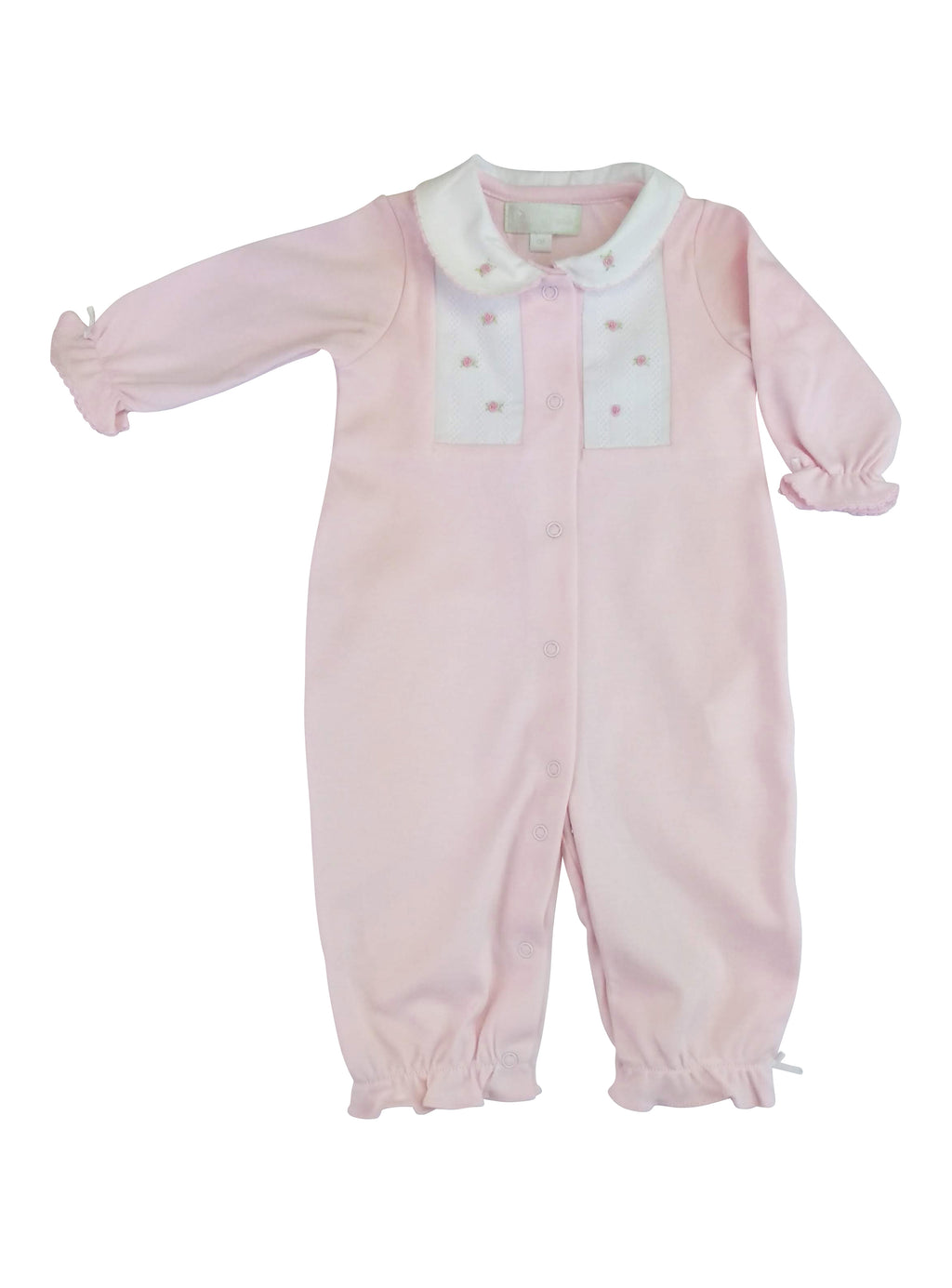 Baby Girl's Pink and White Rosebud Converter - Little Threads Inc. Children's Clothing