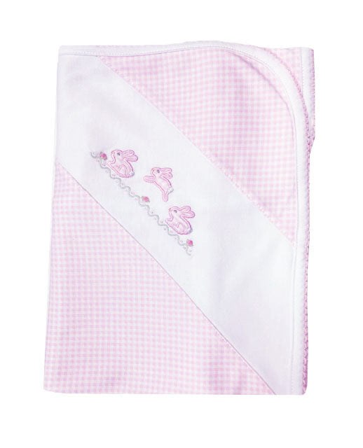 Easter Bunnies Girl Pink Blanket - Little Threads Inc. Children's Clothing