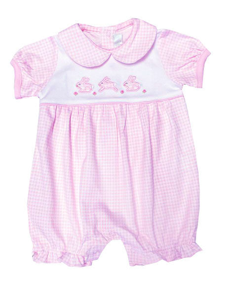 Easter Bunny baby girl's romper - Little Threads Inc. Children's Clothing