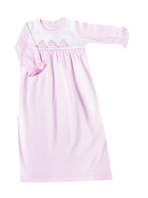 Easter Bunny Pink Daygown - Little Threads Inc. Children's Clothing