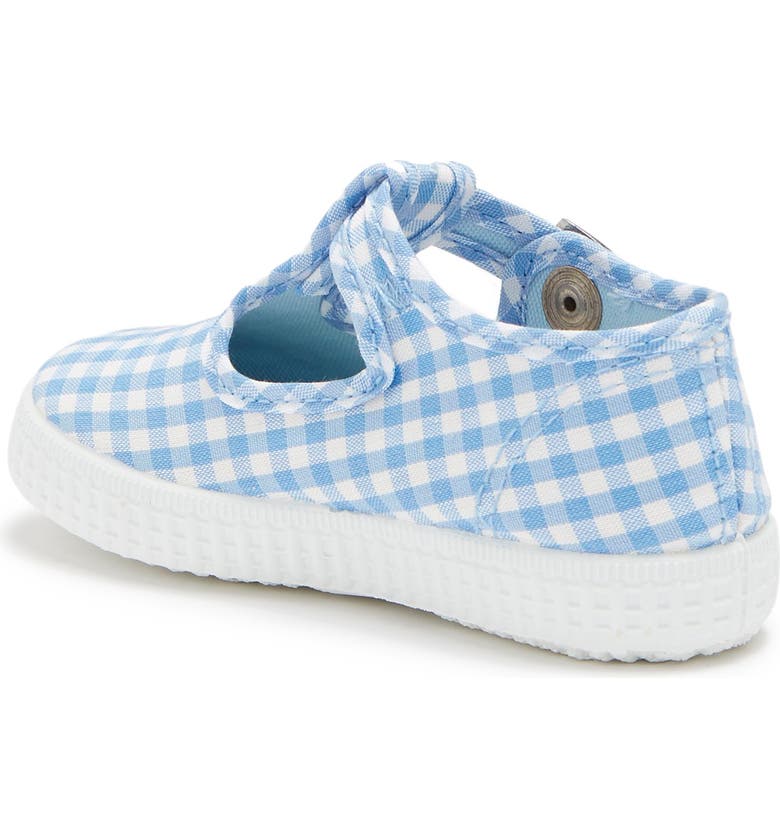 Cienta blue Gingham canvas kids shoes - Little Threads Inc. Children's Clothing