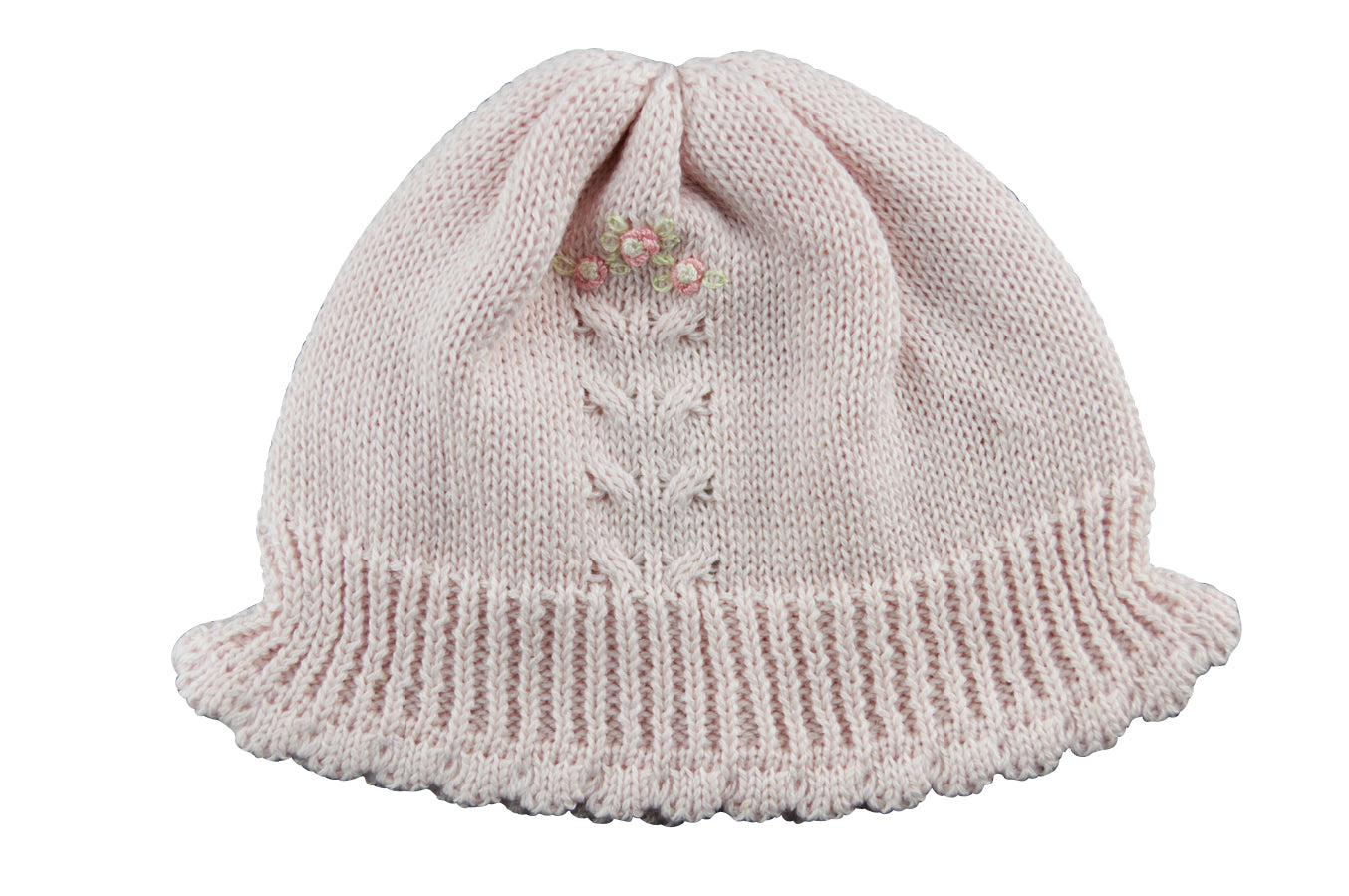 Pink Knit Rose Hat - Little Threads Inc. Children's Clothing
