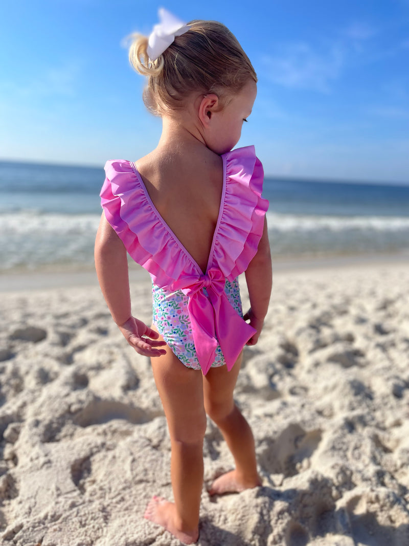 Blair  Girl's Swimsuit - Little Threads Inc. Children's Clothing
