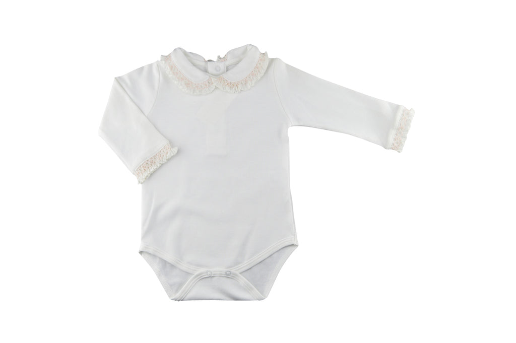 Baby Girl's Ruffled Collare Onesie - Little Threads Inc. Children's Clothing