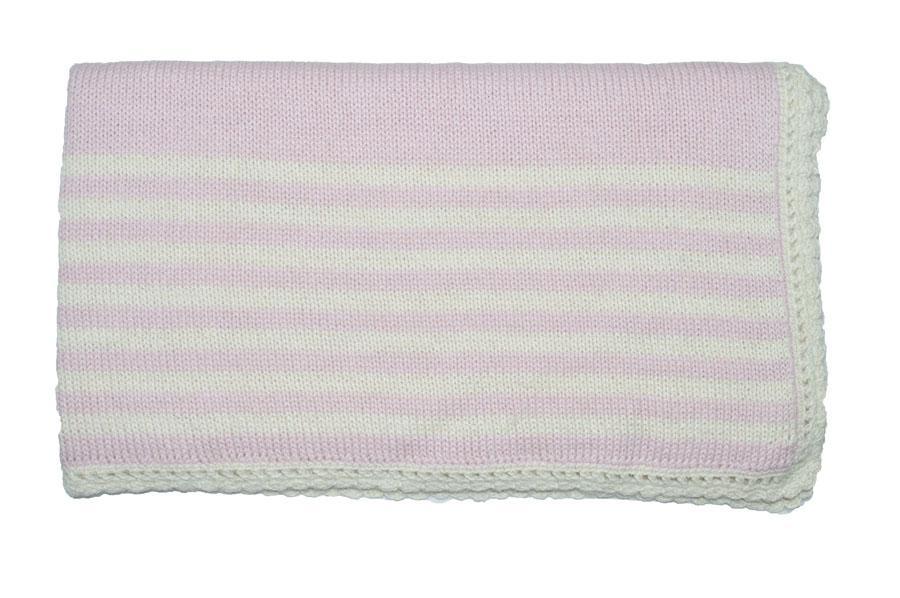 Pink & Cream Baby Alpaca Blanket - Little Threads Inc. Children's Clothing