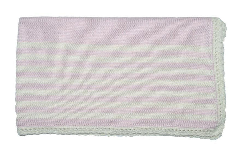 Pink & Cream Baby Alpaca Blanket - Little Threads Inc. Children's Clothing