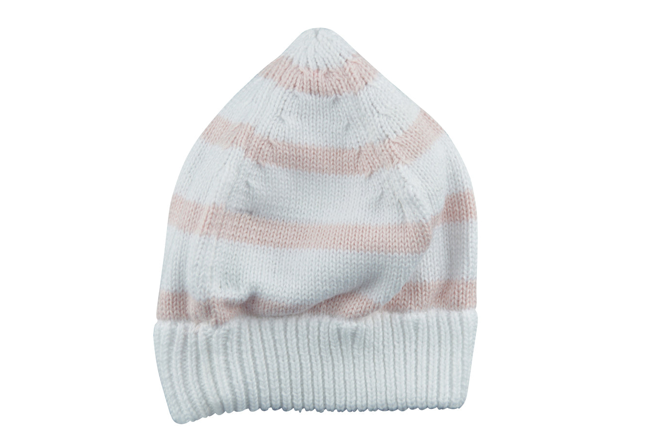 Pink and White Striped Knit Hat - Little Threads Inc. Children's Clothing