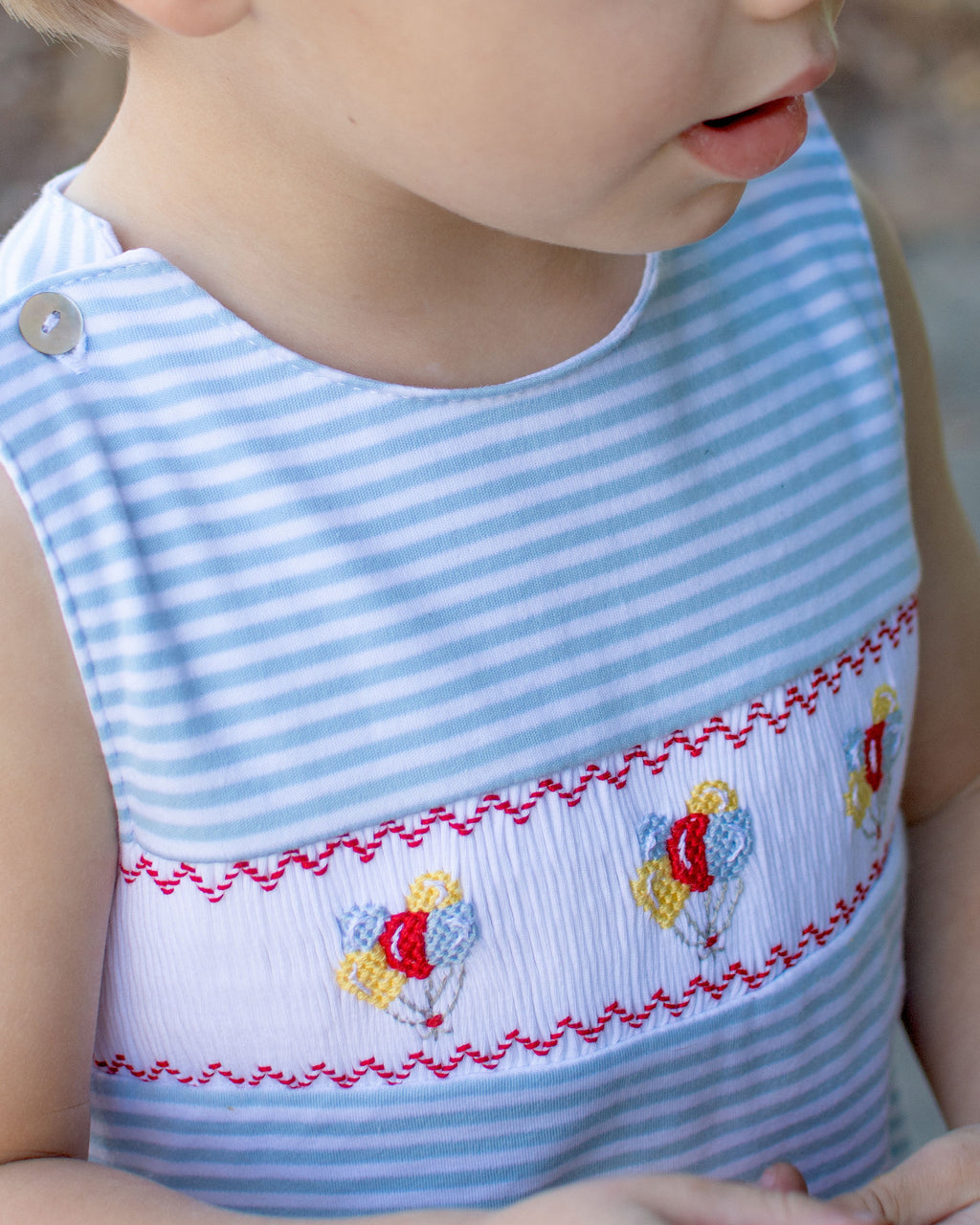 Baby Boy's "Birthday" Pima Cotton Overall - Little Threads Inc. Children's Clothing