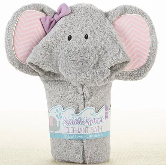 Elephant bath baby towel - Little Threads Inc. Children's Clothing