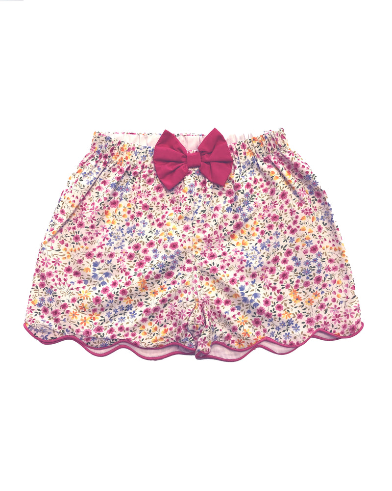 Floral Pink Girl's Shorts - Little Threads Inc. Children's Clothing