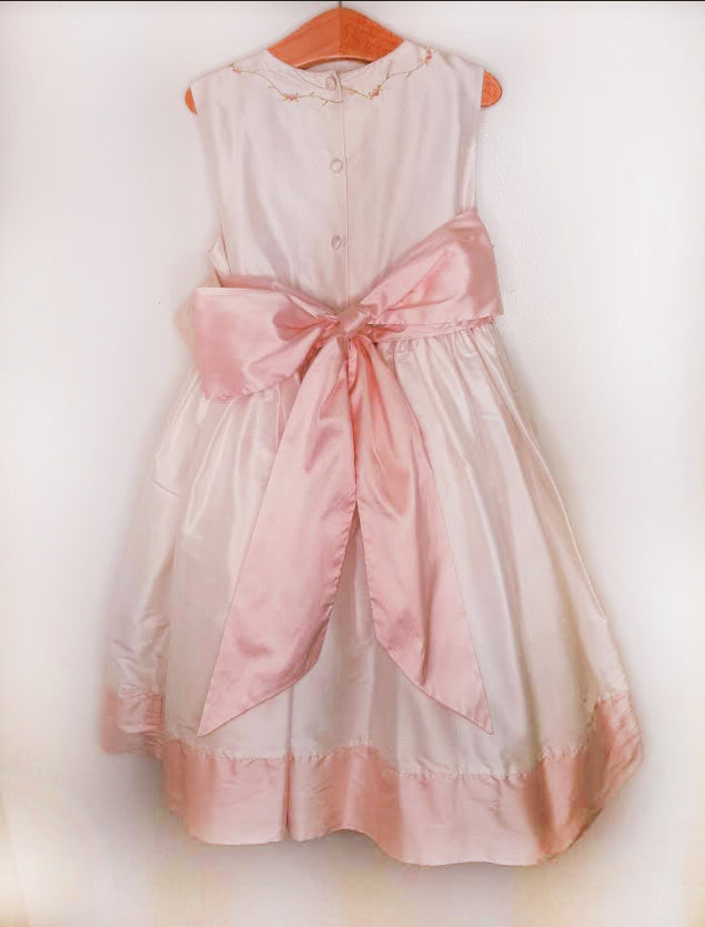 Elegant Flower Girl Silk Dress - Little Threads Inc. Children's Clothing