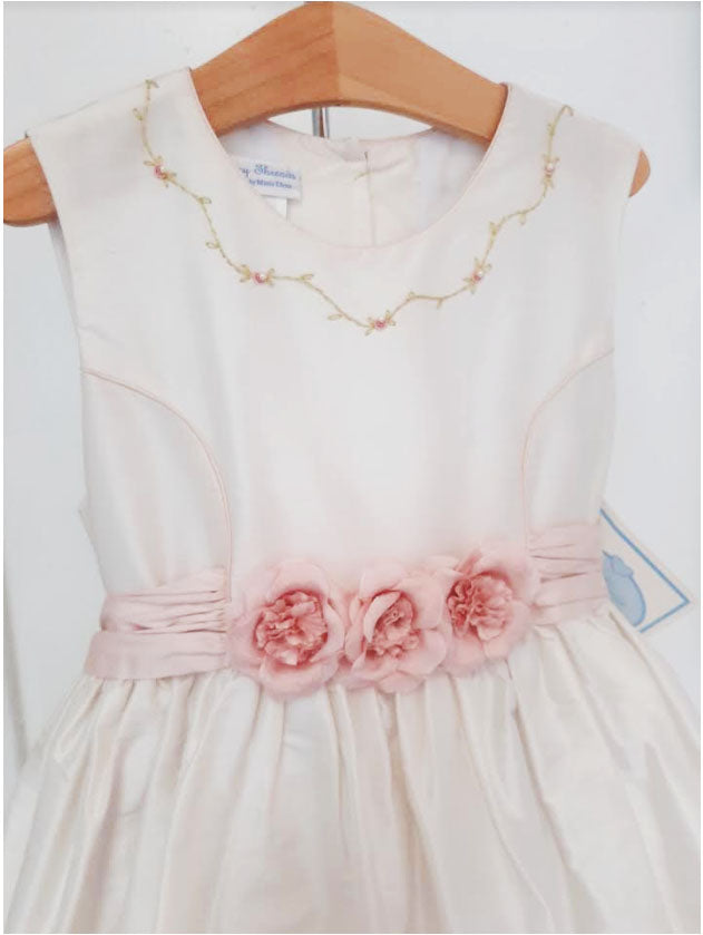 Elegant Flower Girl Silk Dress - Little Threads Inc. Children's Clothing